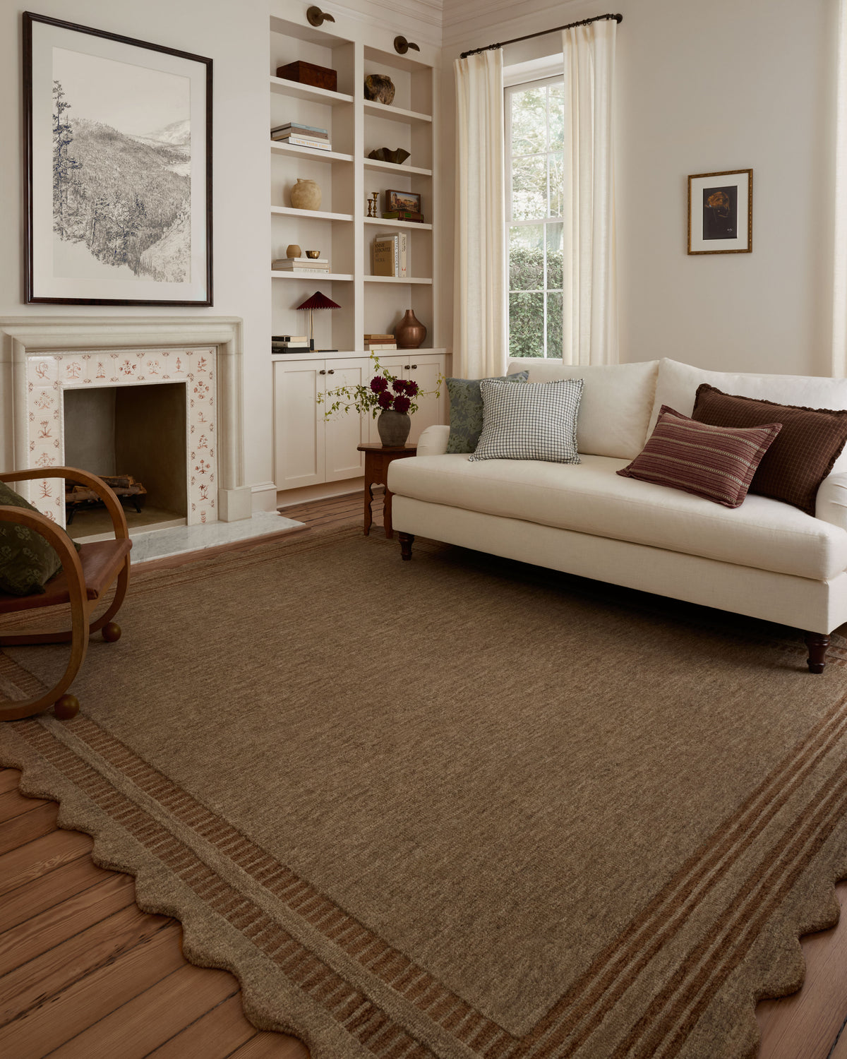 Scottie Mocha/Clay Rug – room scene