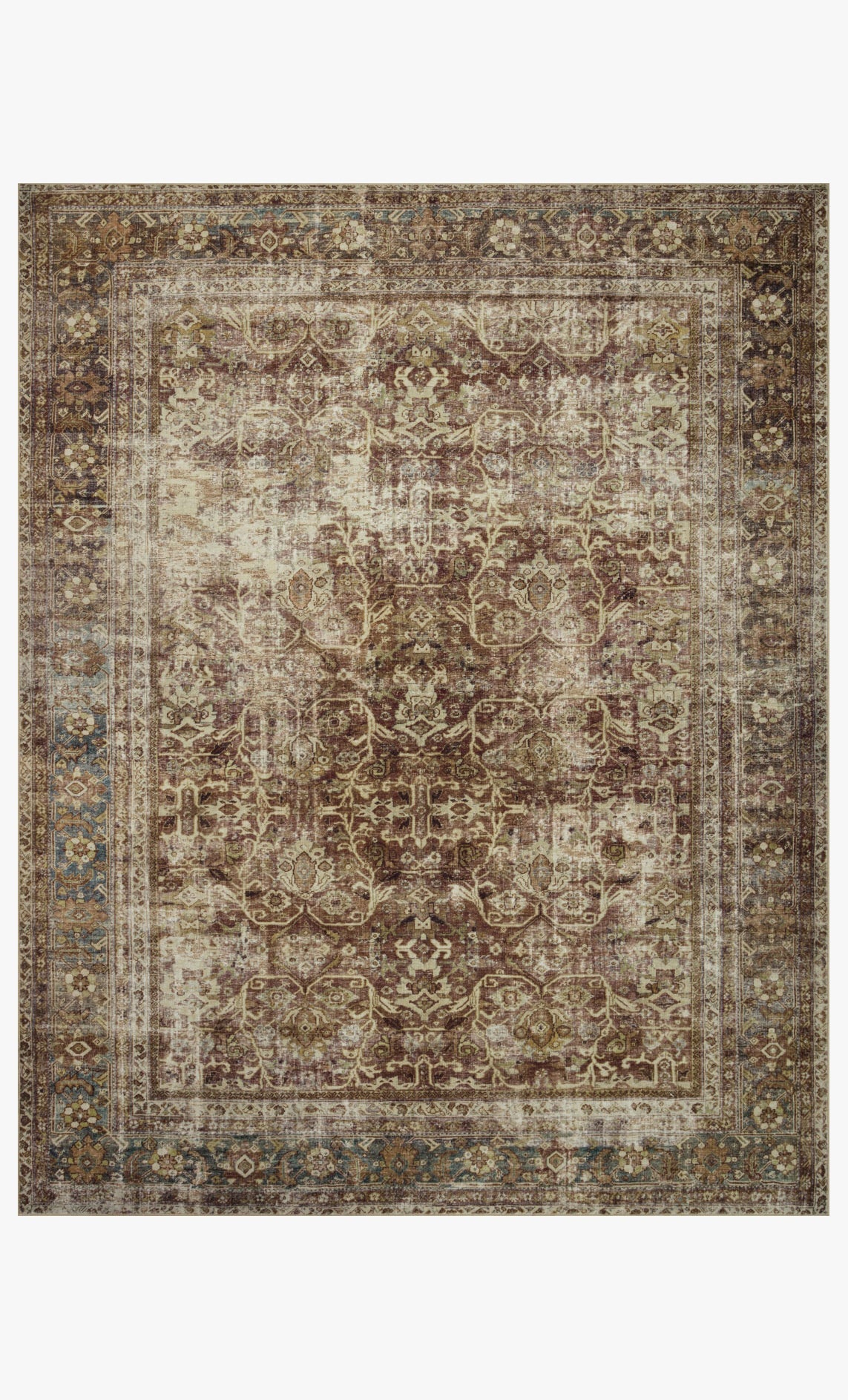 Sinclair Rust/Lagoon Rug