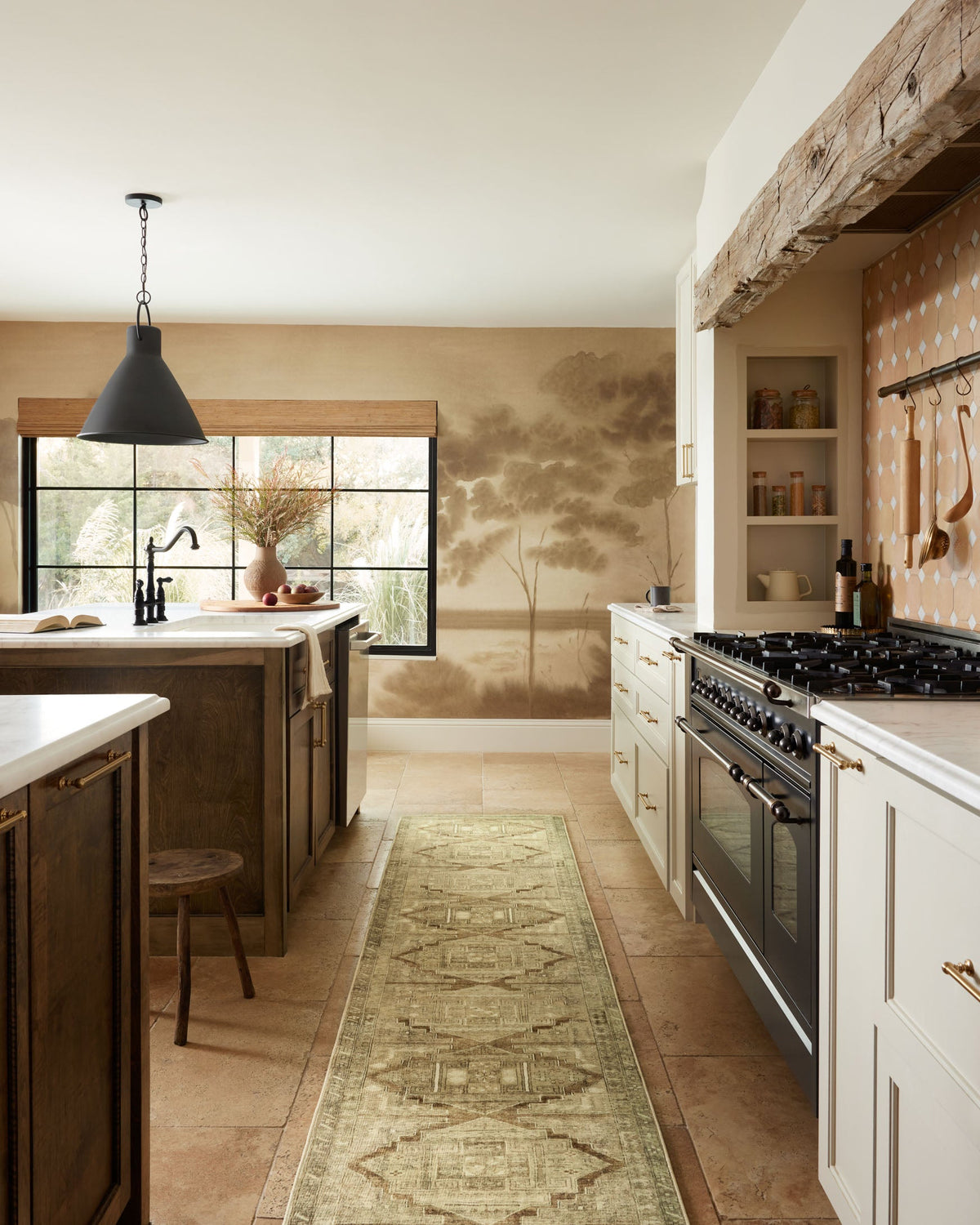 Sinclair Khaki/Tobacco Rug – room scene
