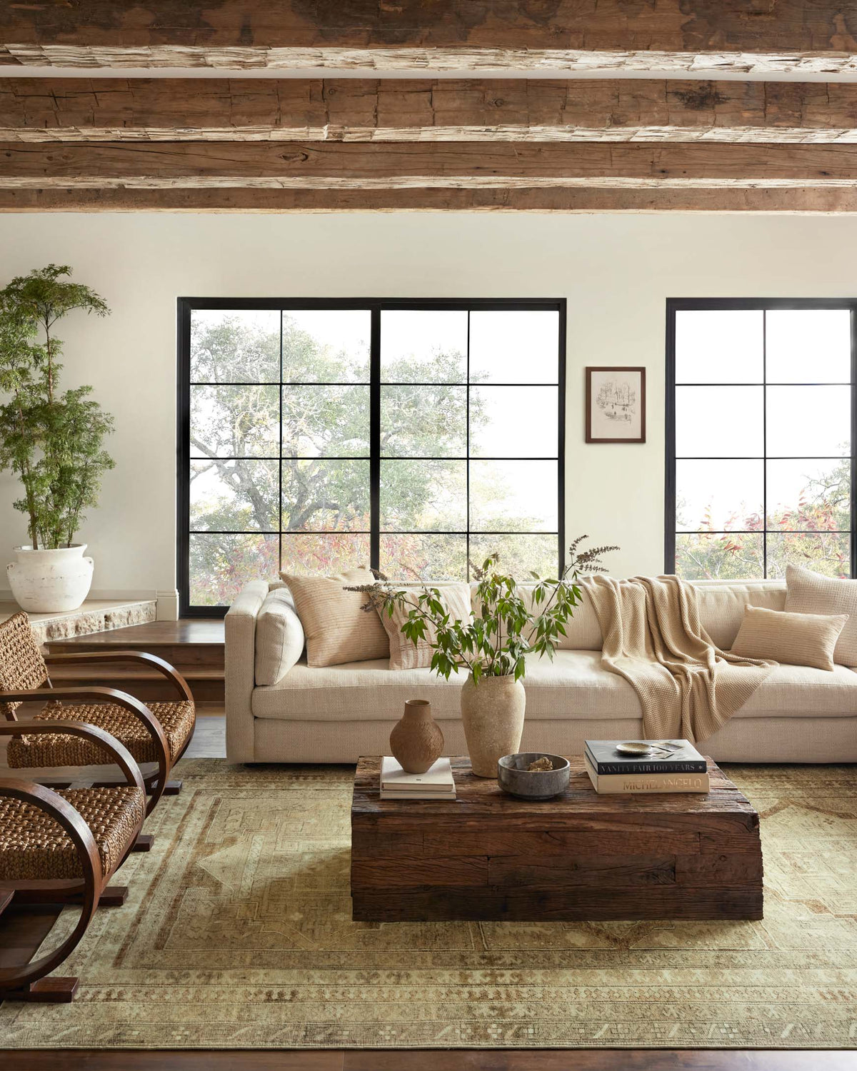 Sinclair Khaki/Tobacco Rug – room scene