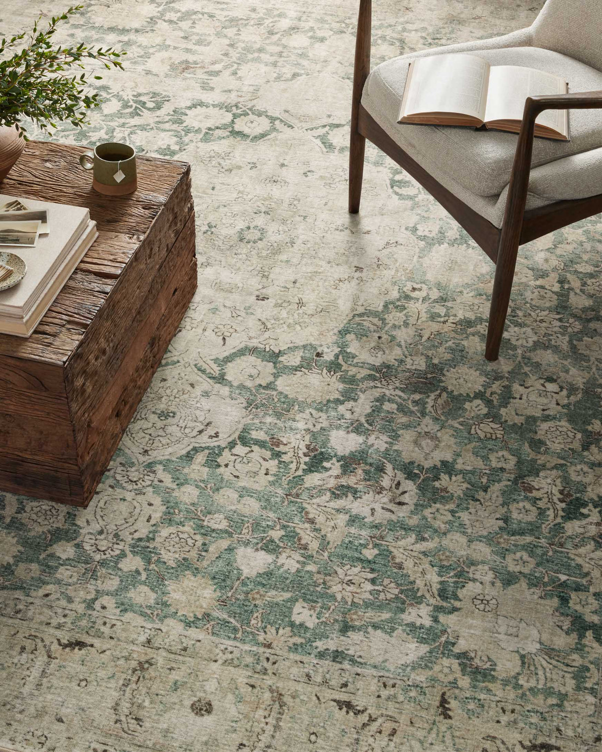 Sinclair Jade/Sand Rug – detail