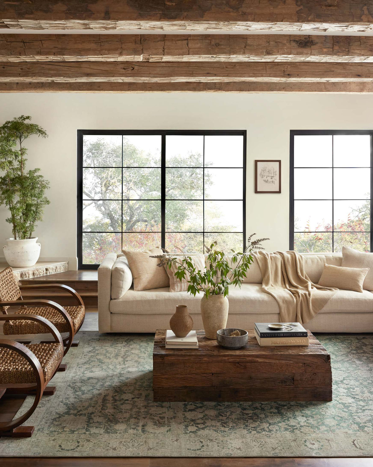Sinclair Jade/Sand Rug – room scene