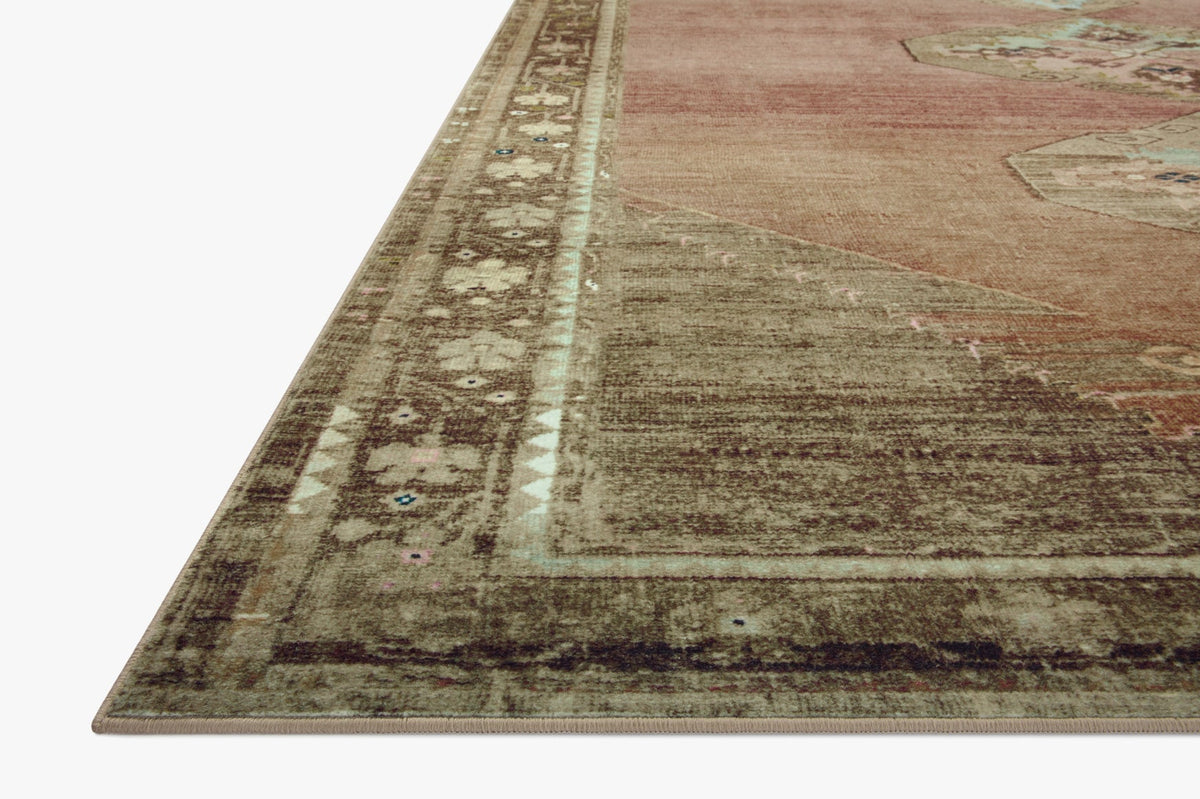 Sinclair Clay/Tobacco Rug – corner detail