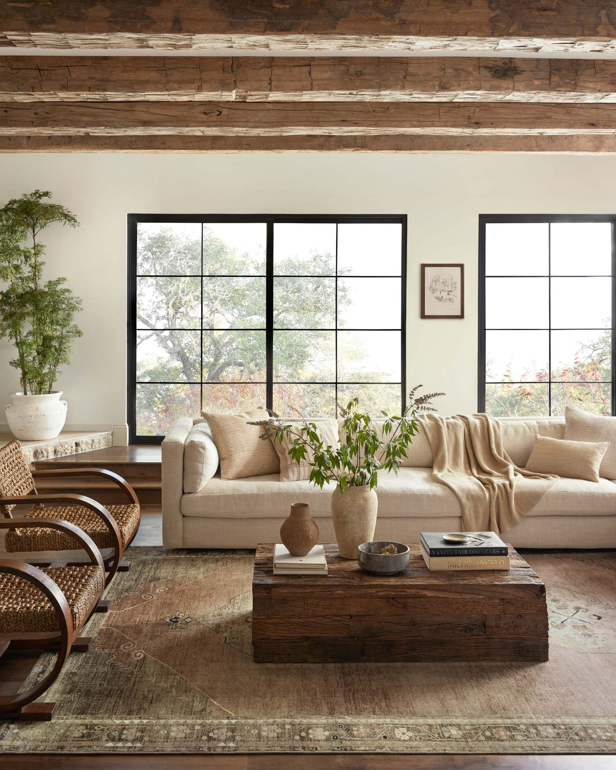 Sinclair Clay/Tobacco Rug – room scene
