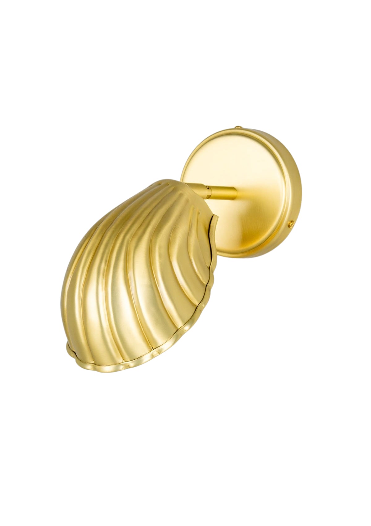 Shell Adjustable Brass Wall Sconce – Satin Brass