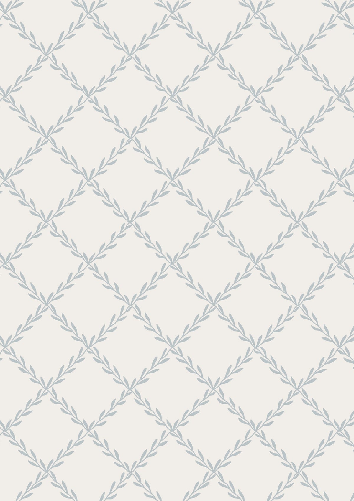 Trellis Wallpaper in Misty Blue