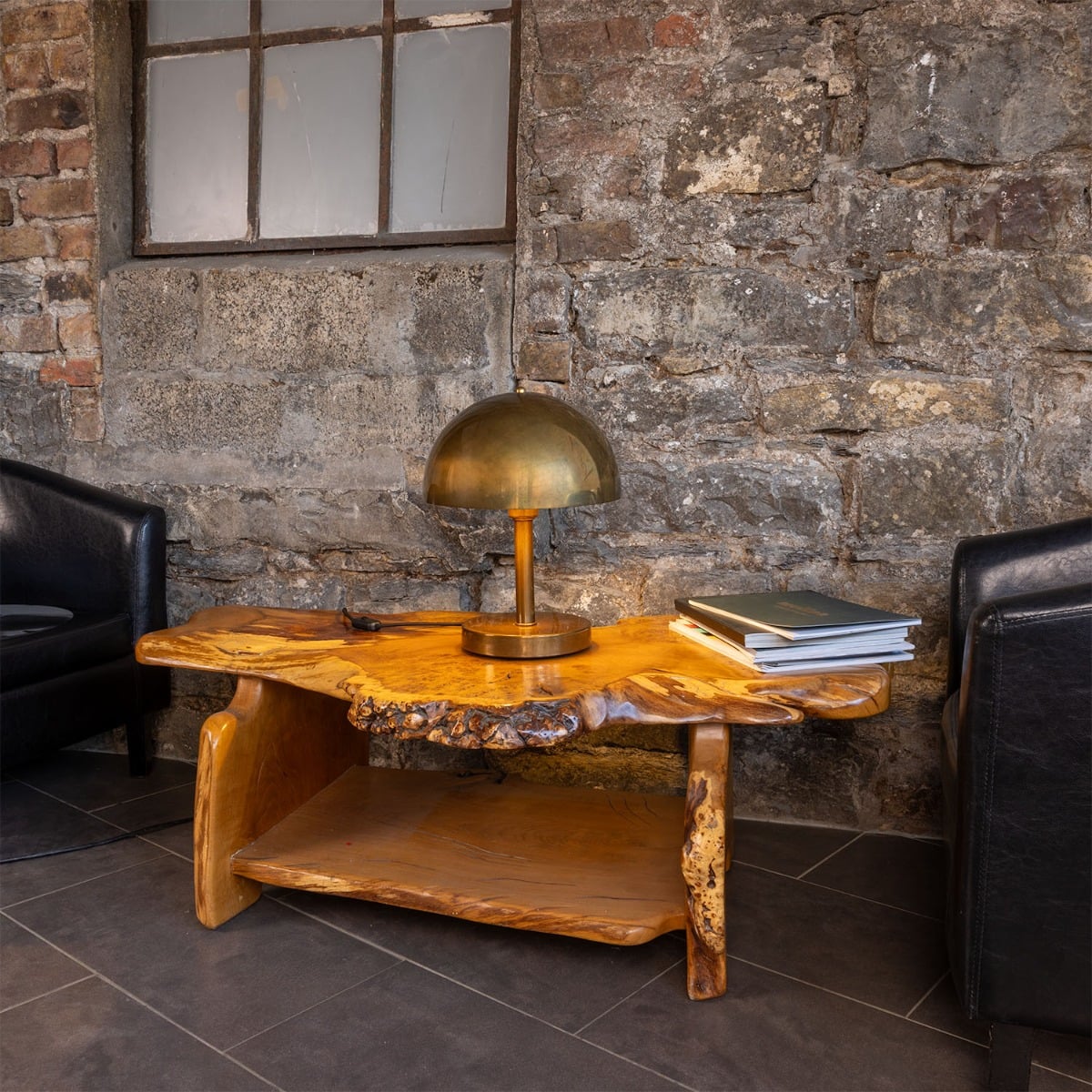 Turku Modern Brass Dome Table Lamp