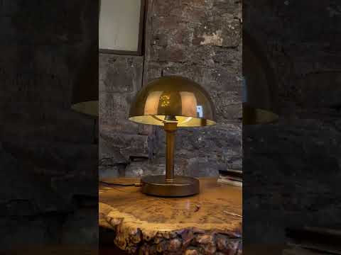 Turku Modern Brass Dome Table Lamp