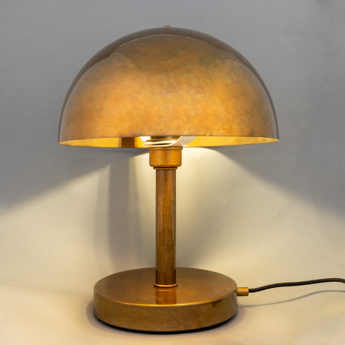 Turku Modern Brass Dome Table Lamp