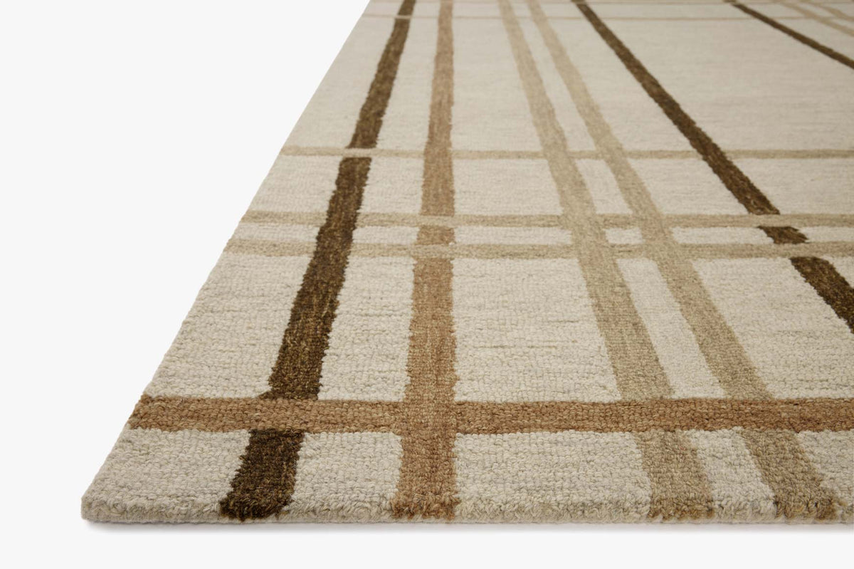Waylon Natural/Bark Rug – corner detail