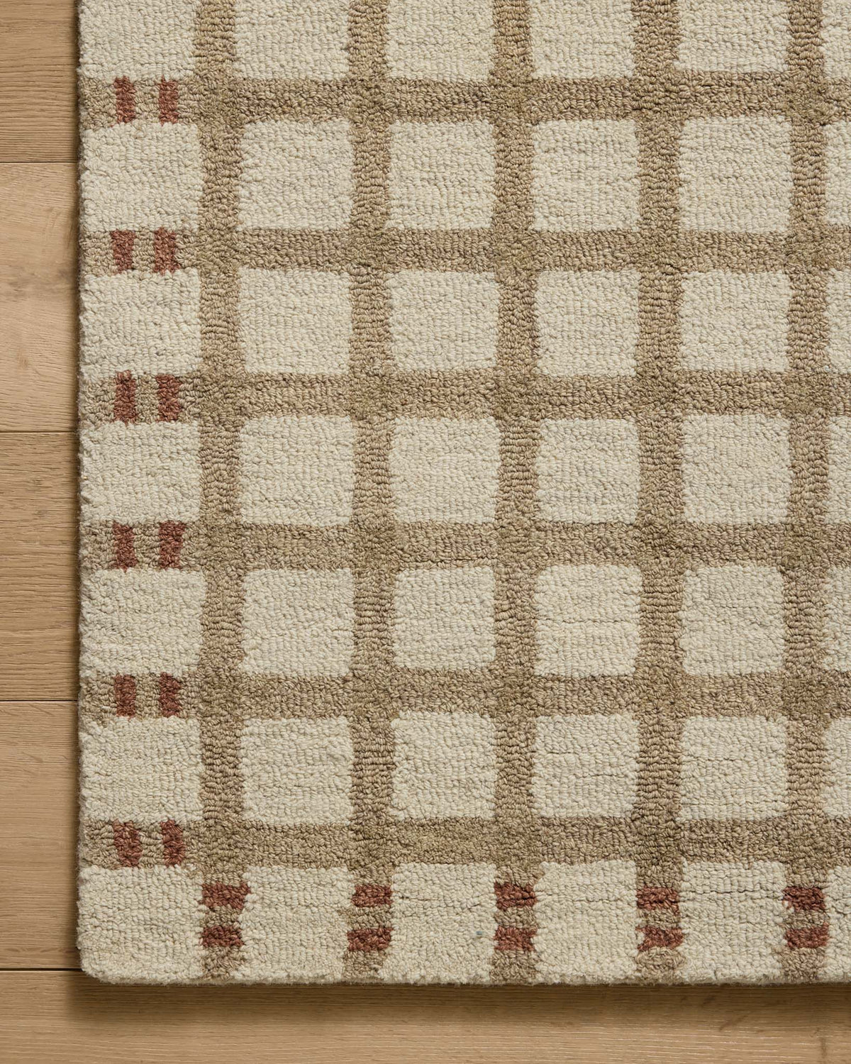 Waylon Natural/Rust Rug – detail