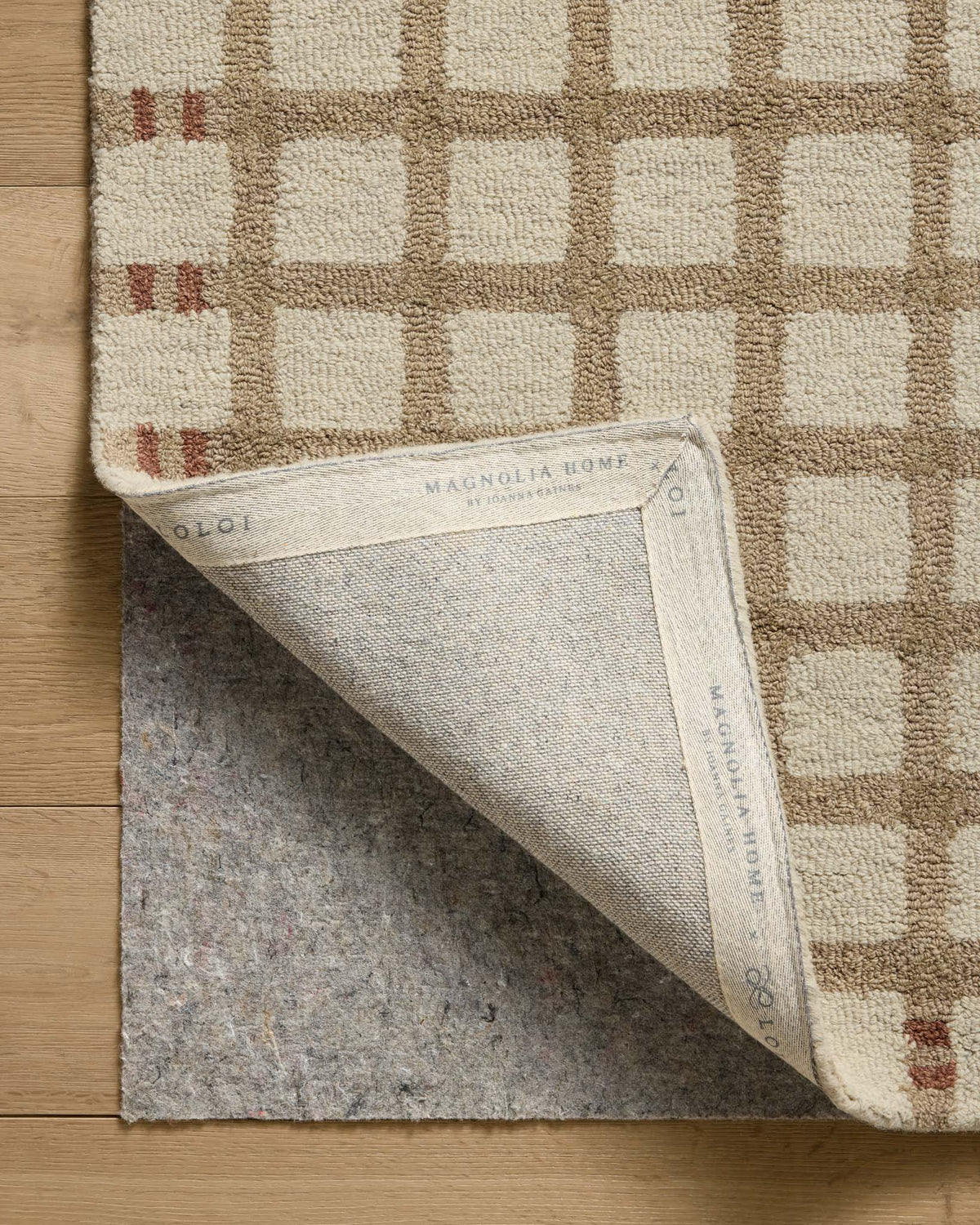 Waylon Natural/Rust Rug – detail