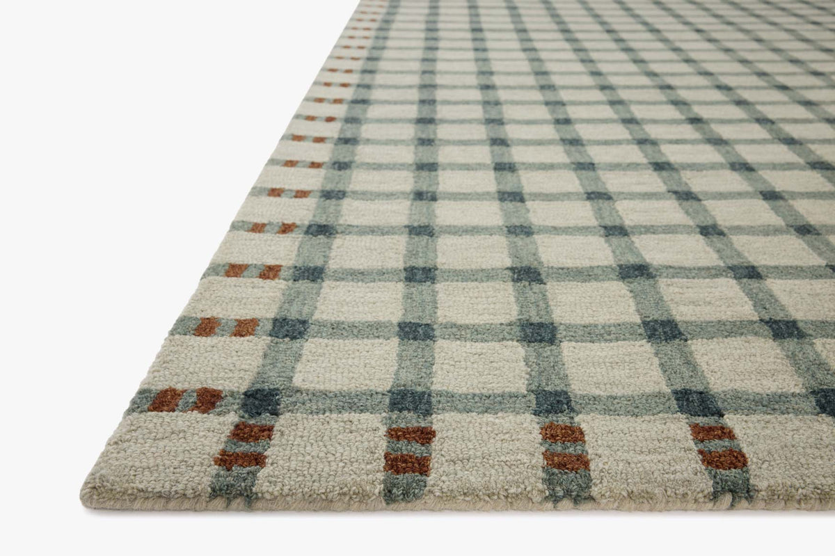 Waylon Spa/Brick Rug – corner detail