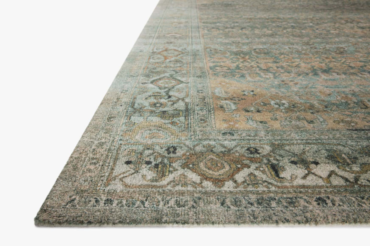 Wimberly Lagoon/Wheat Rug – corner detail