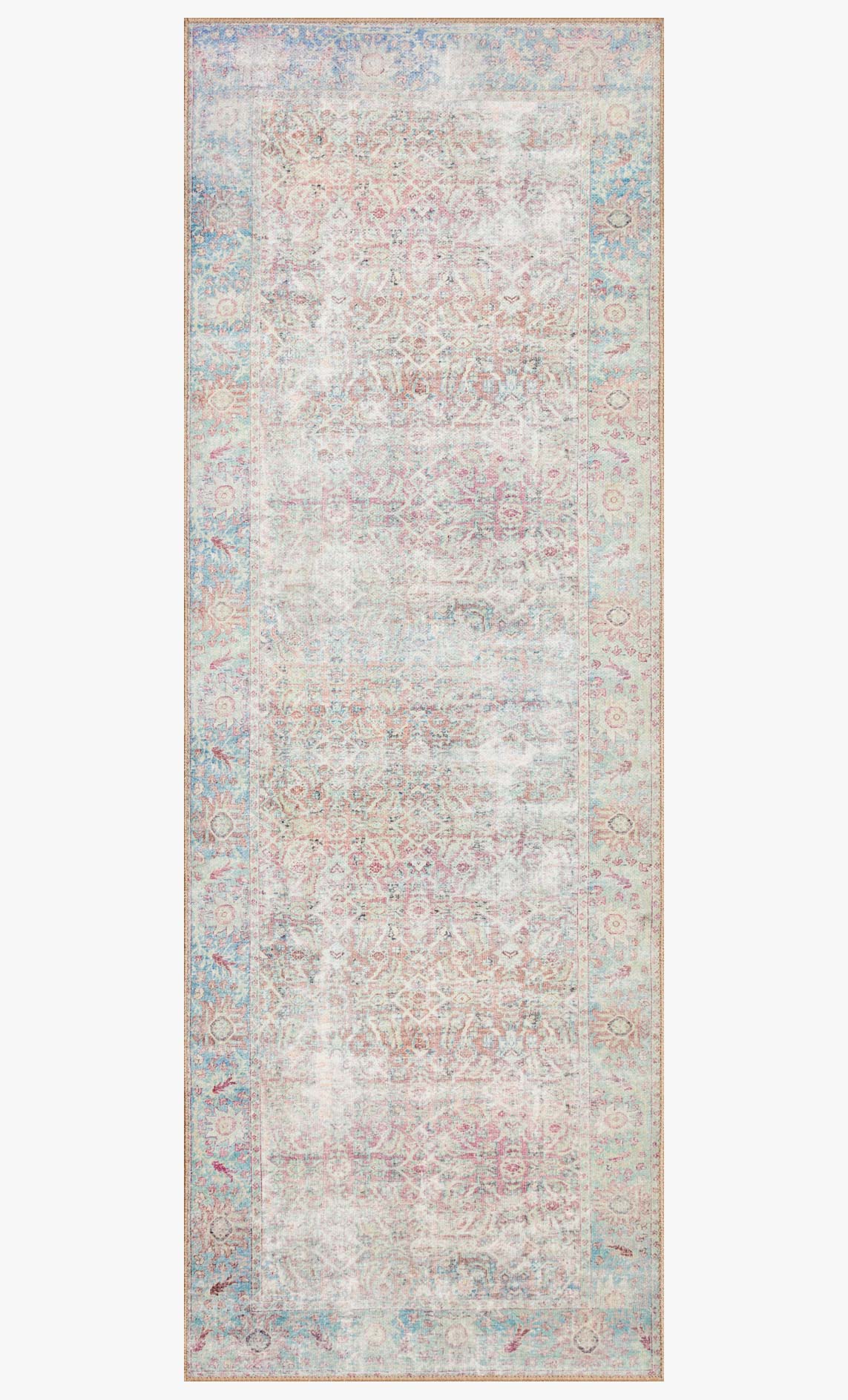 Wynter Red/Teal Rug – alternate view