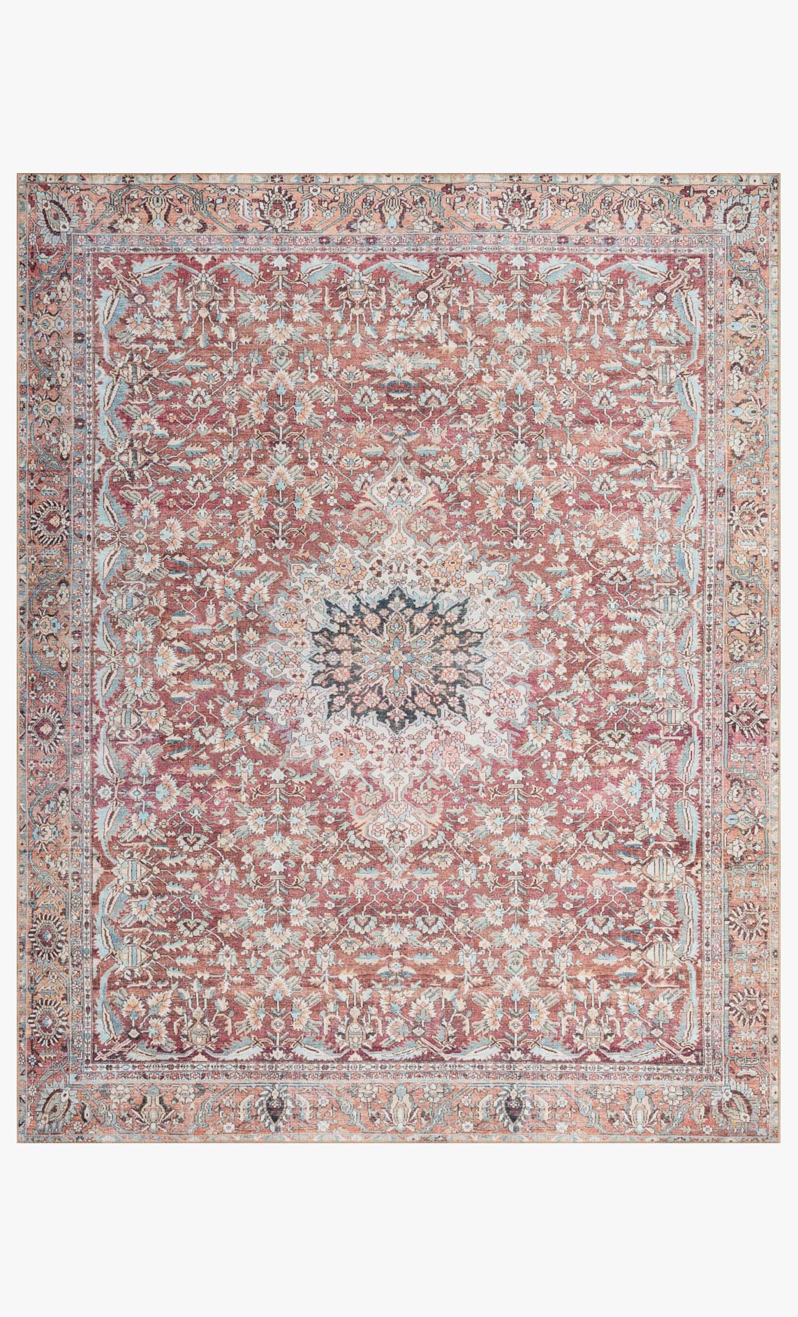Wynter Tomato/Teal Rug