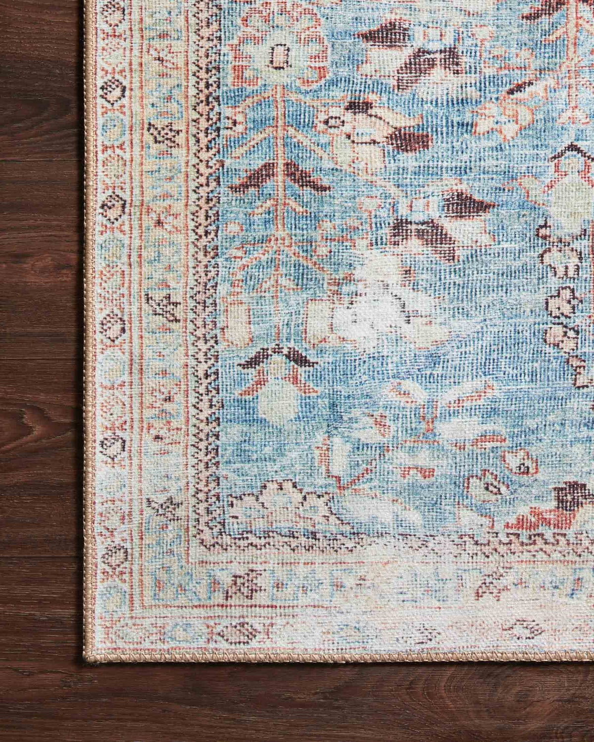 Wynter Teal/Multi Rug – detail