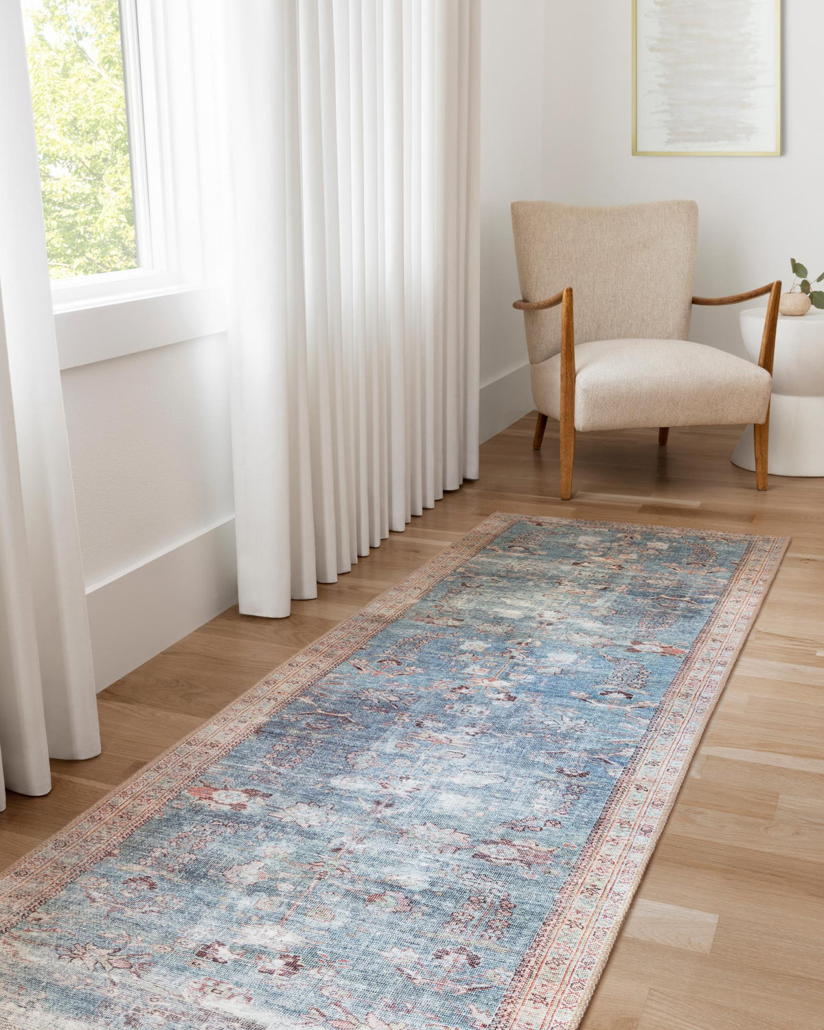Wynter Teal/Multi Rug – room scene