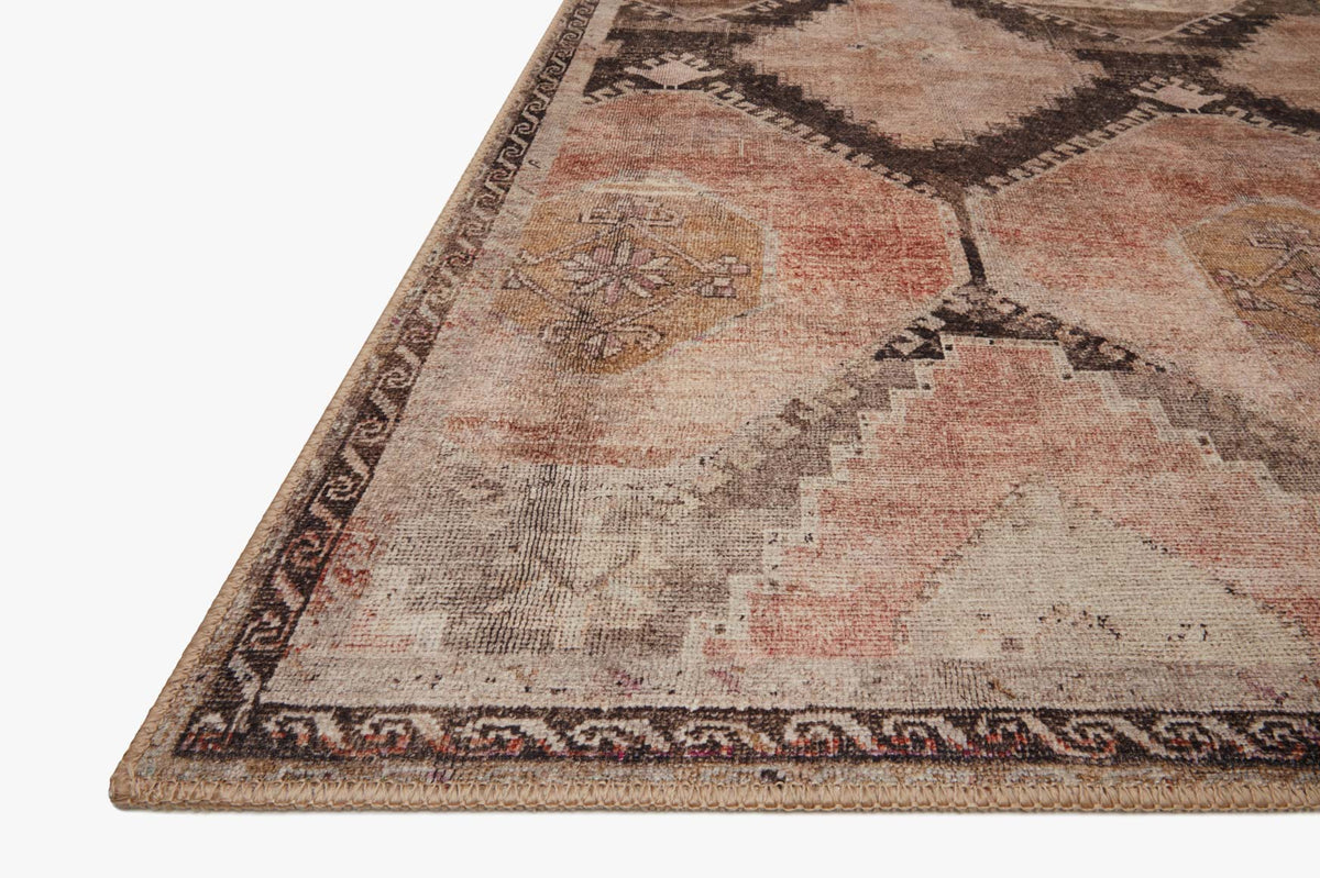 Wynter Graphite/Blush Rug – corner detail
