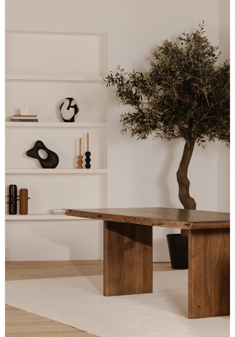 Lila Large Dining Table - Brown