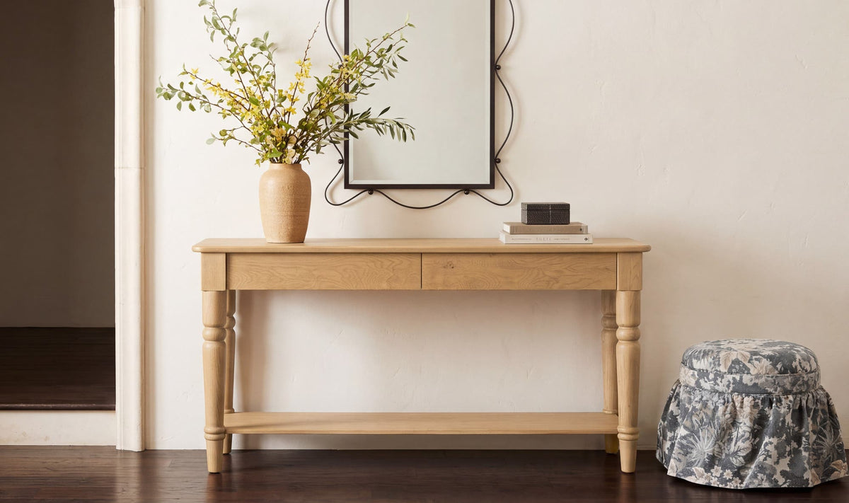 Russet Console Table - Oak