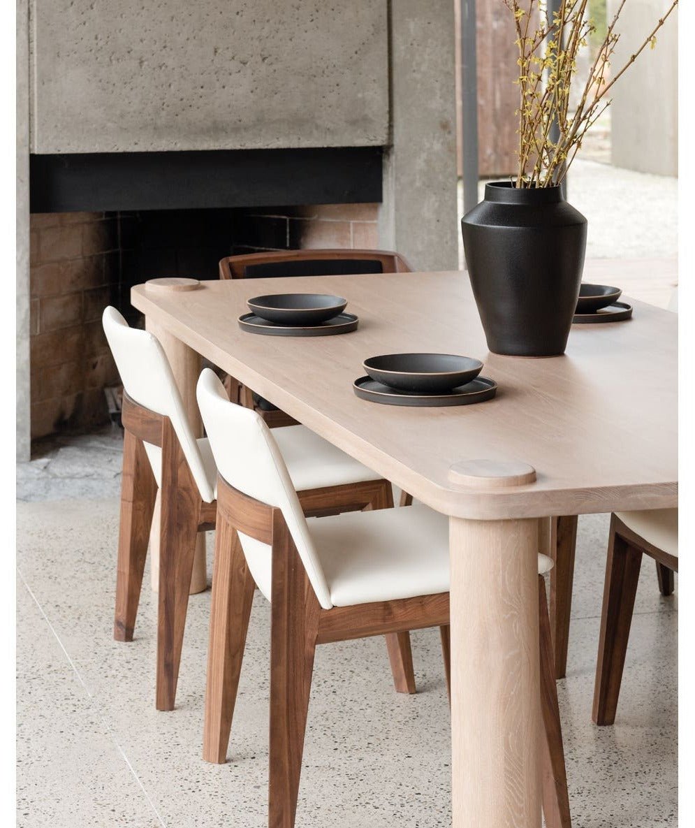 Deco Dining Chair PVC - Set of Two - Cream White