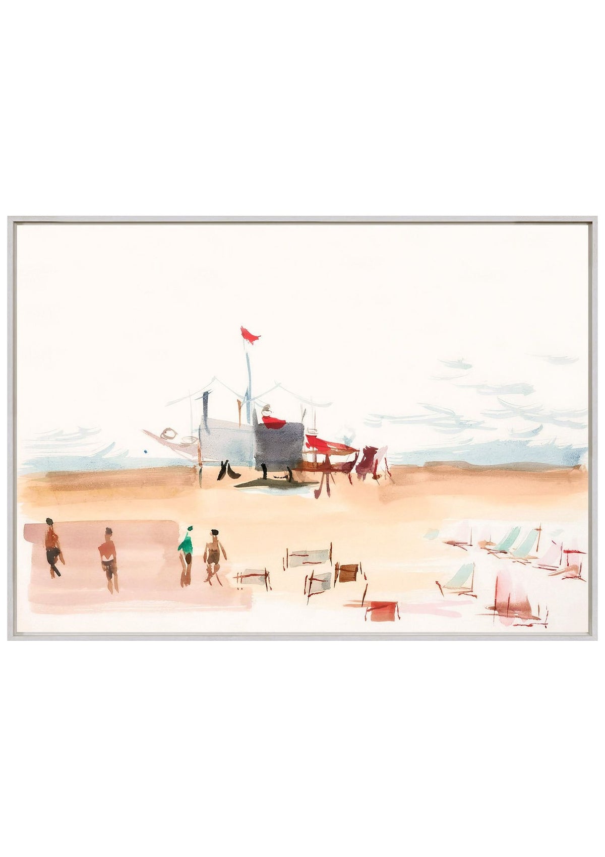 Beach Vacation II – Framed Canvas