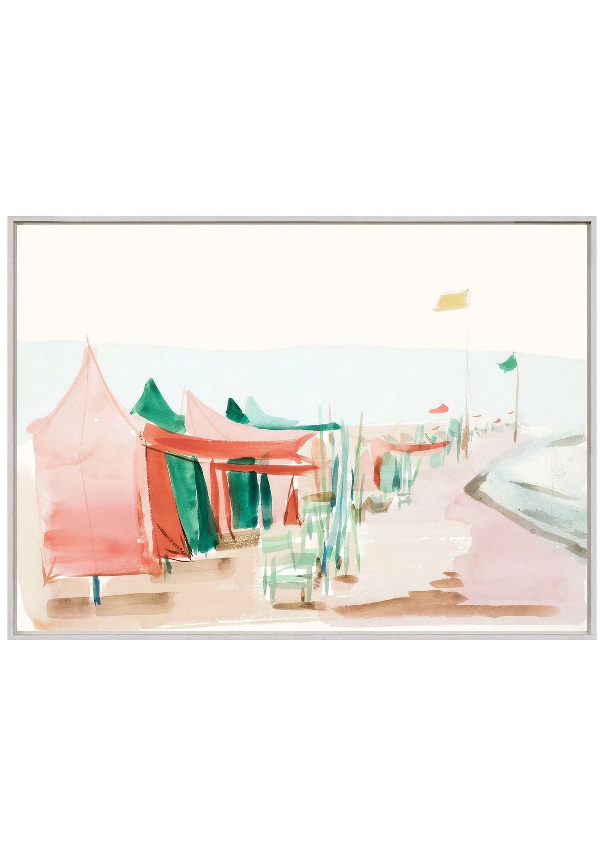 Beach Vacation IV – Framed Canvas