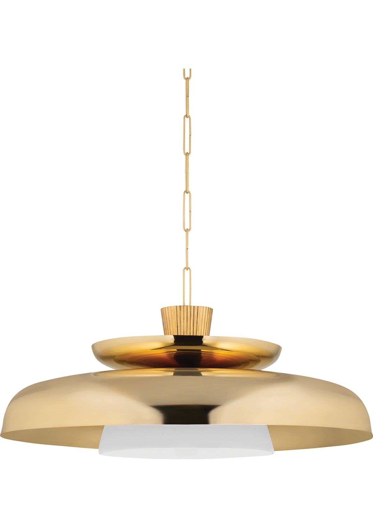 Ravenna Pendant – 34" W in Vintage Brass