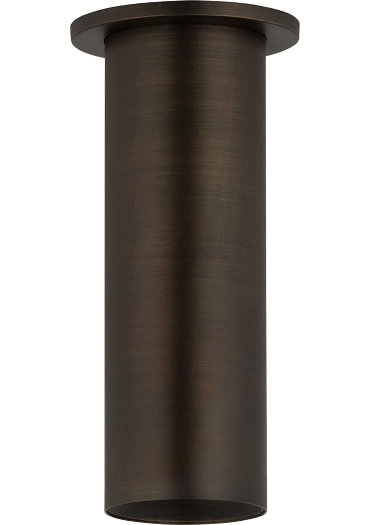 Luxe 3" Cylinder LED Flush Mount in Distressed Bronze
