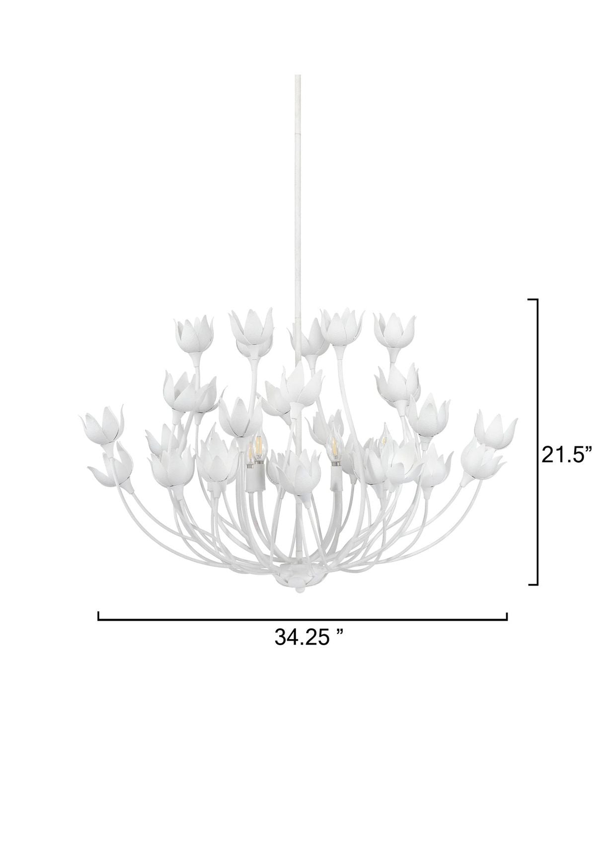 Dogwood Chandelier in White