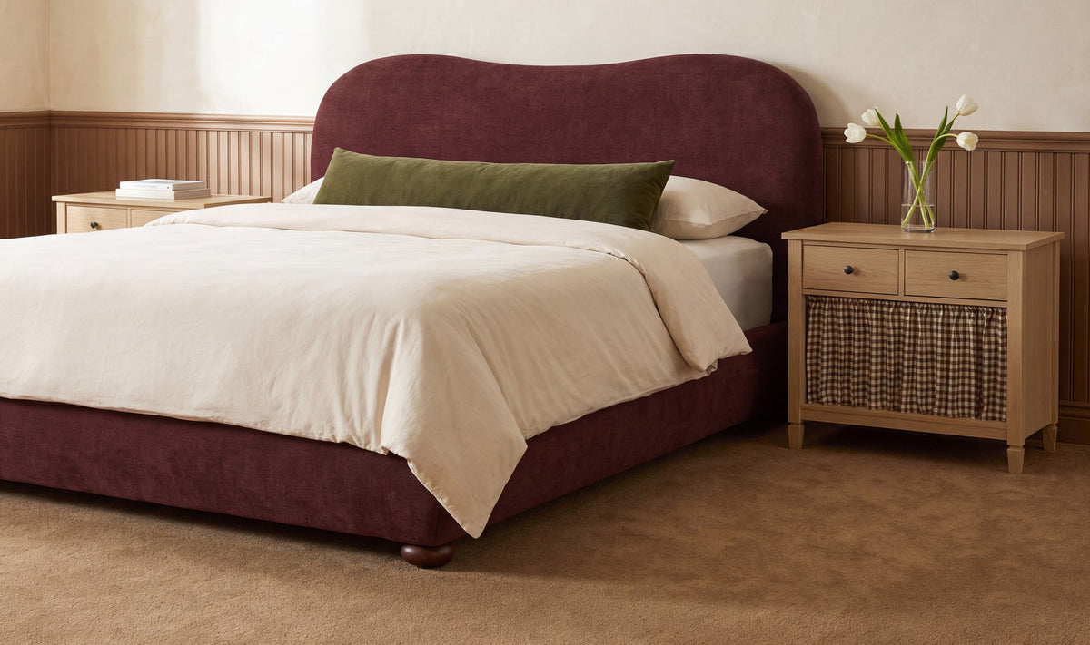 Isabelle Nightstand - Brown Gingham
