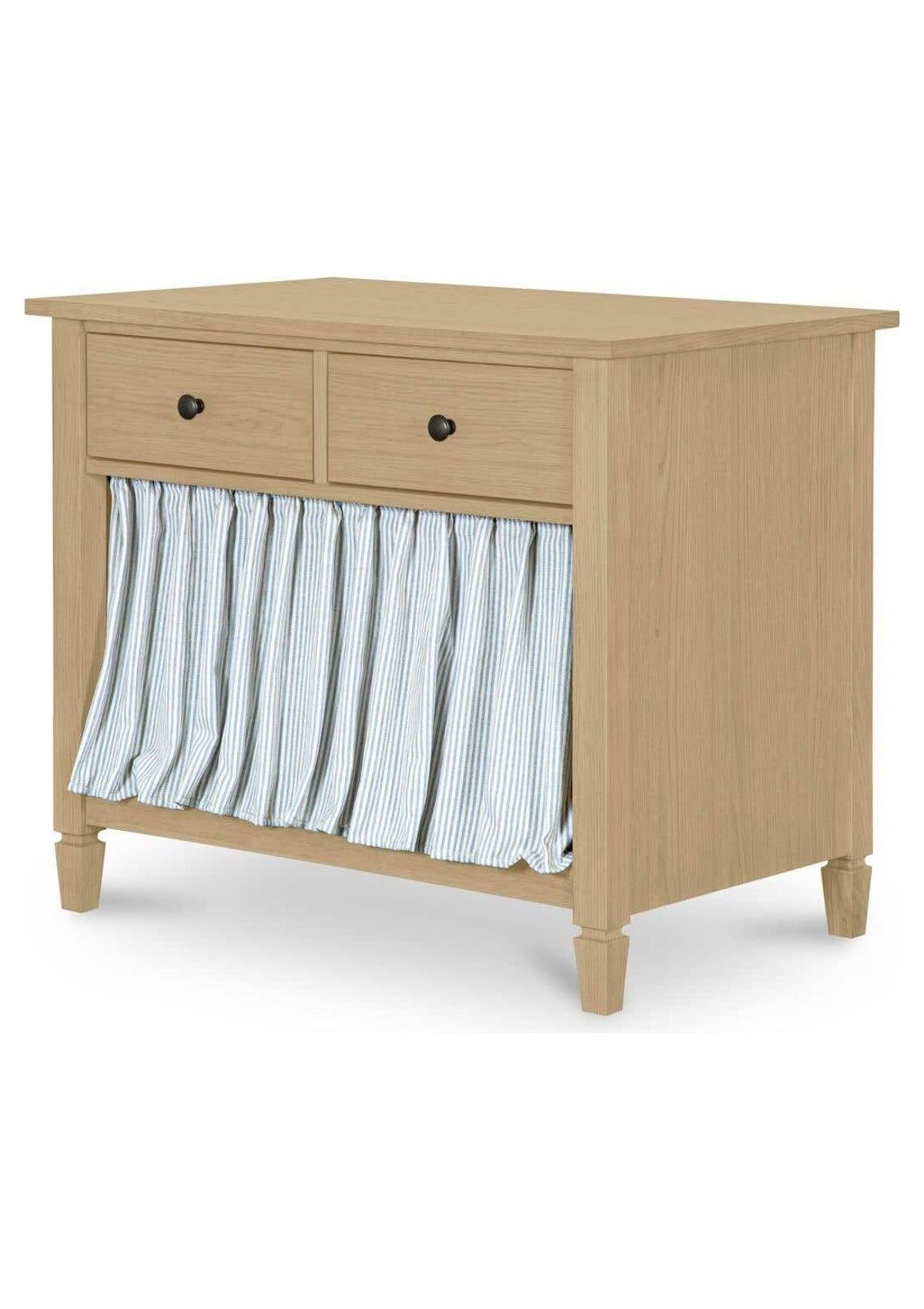 Isabelle Nightstand - Light Blue Stripe