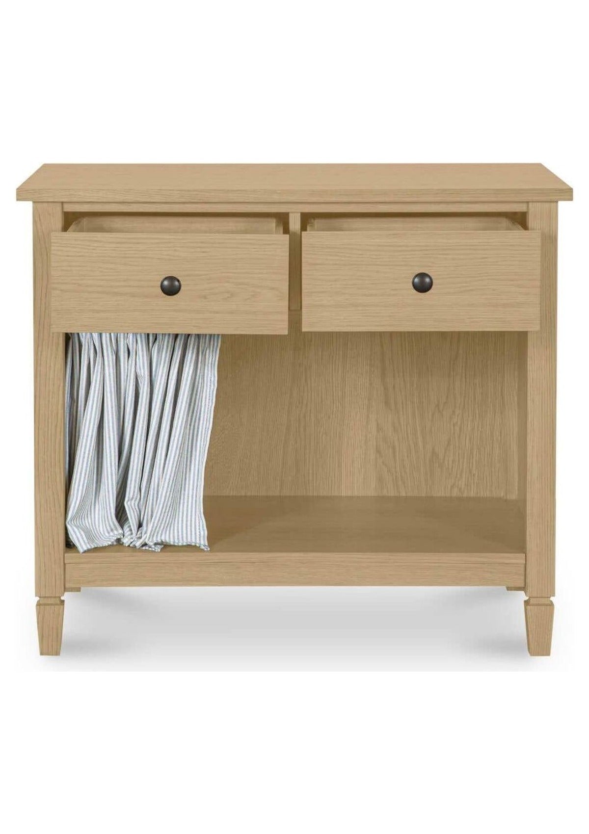 Isabelle Nightstand - Light Blue Stripe