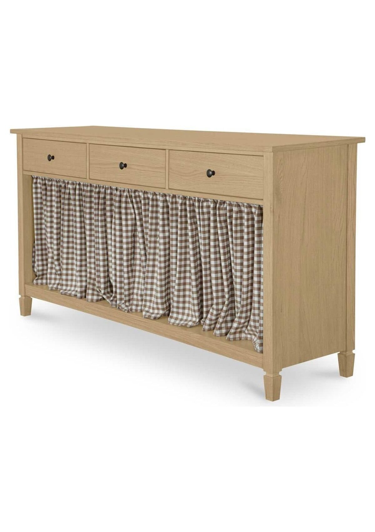 Isabelle Console Table - Brown Gingham