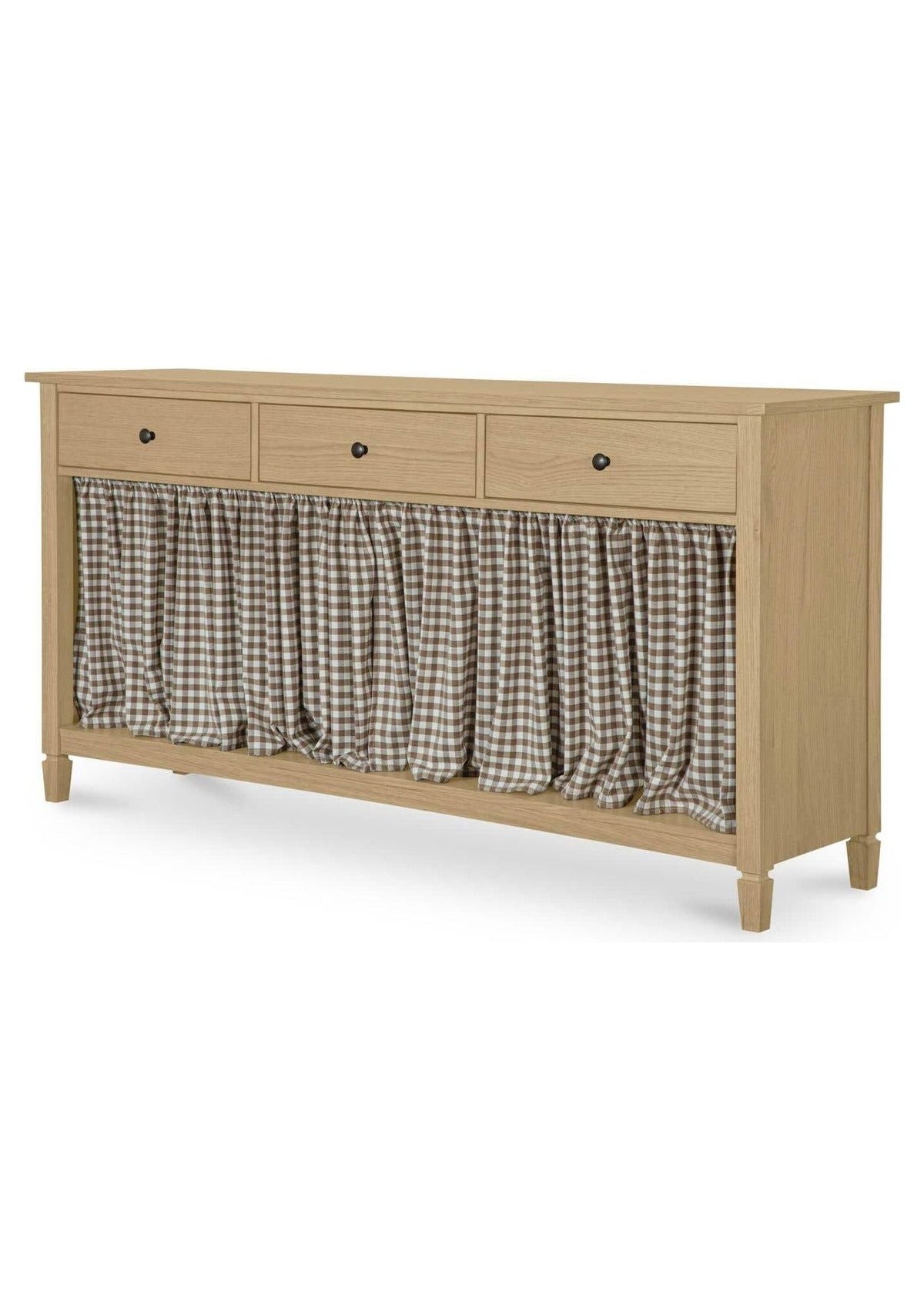 Isabelle Console Table - Brown Gingham