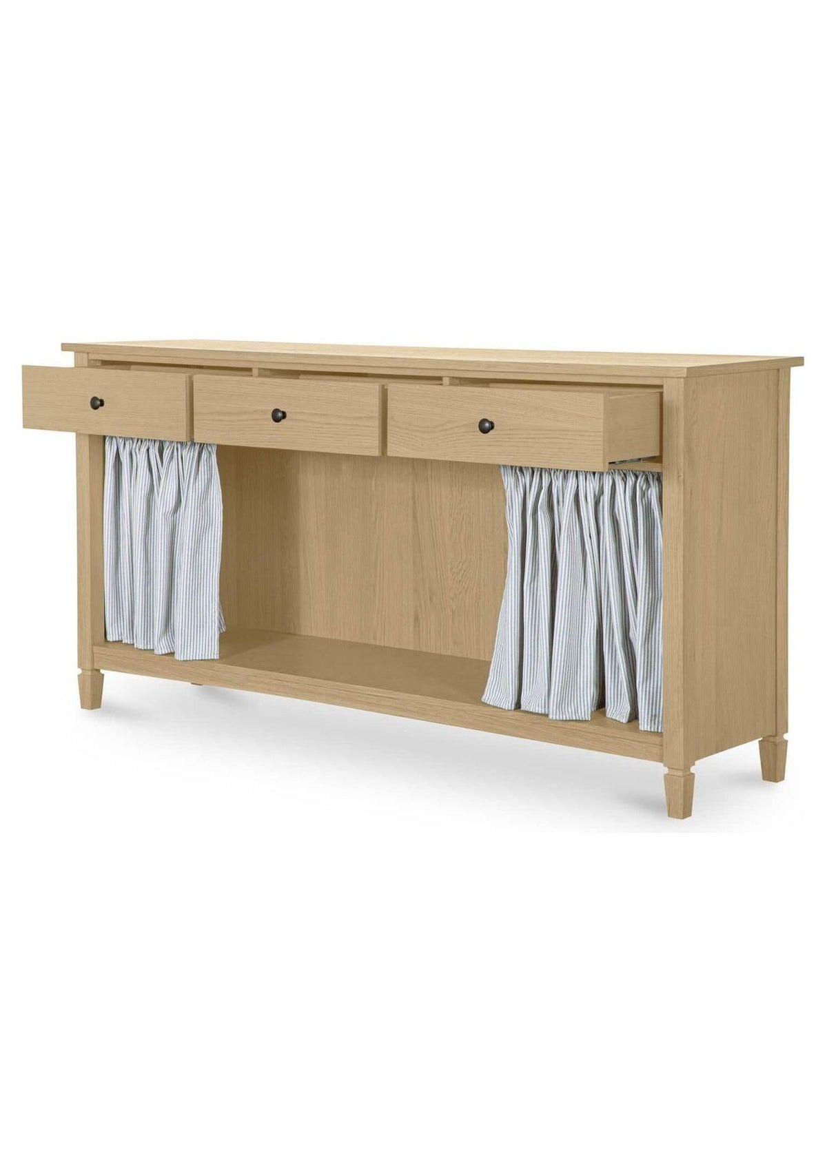 Isabelle Console Table - Light Blue Stripe