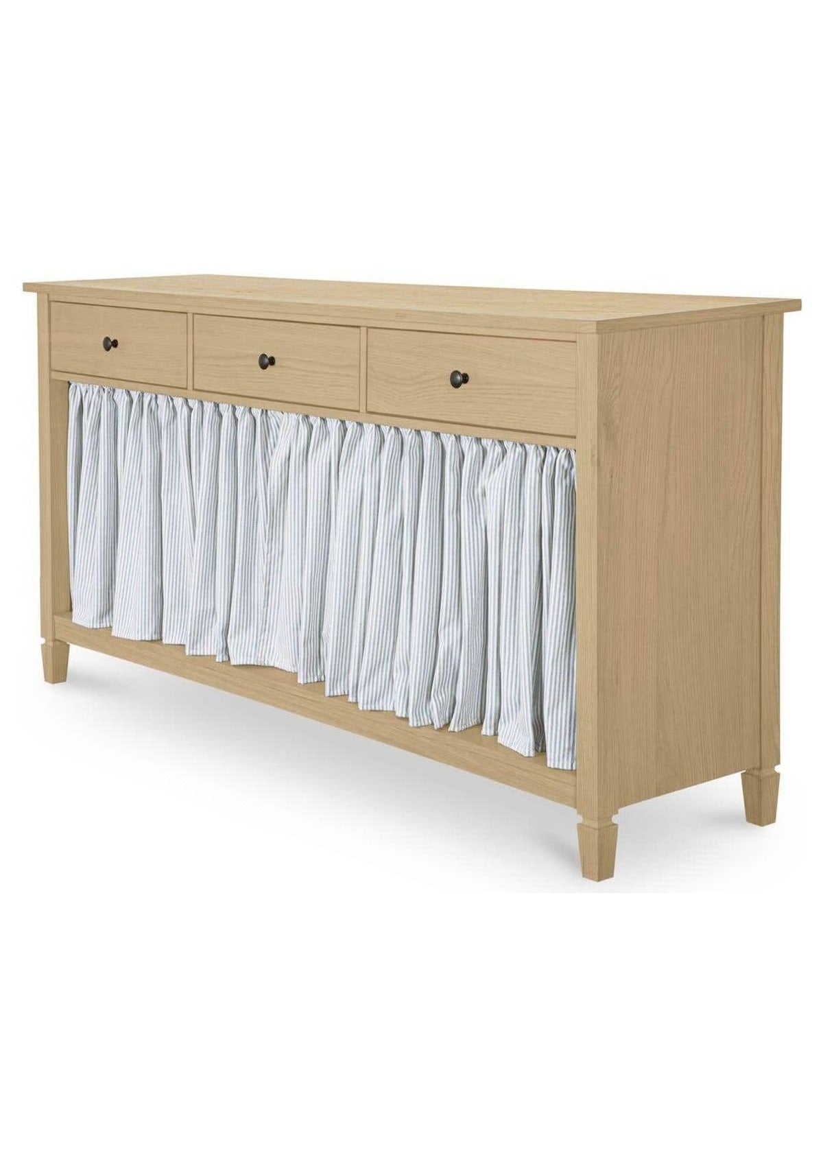 Isabelle Console Table - Light Blue Stripe