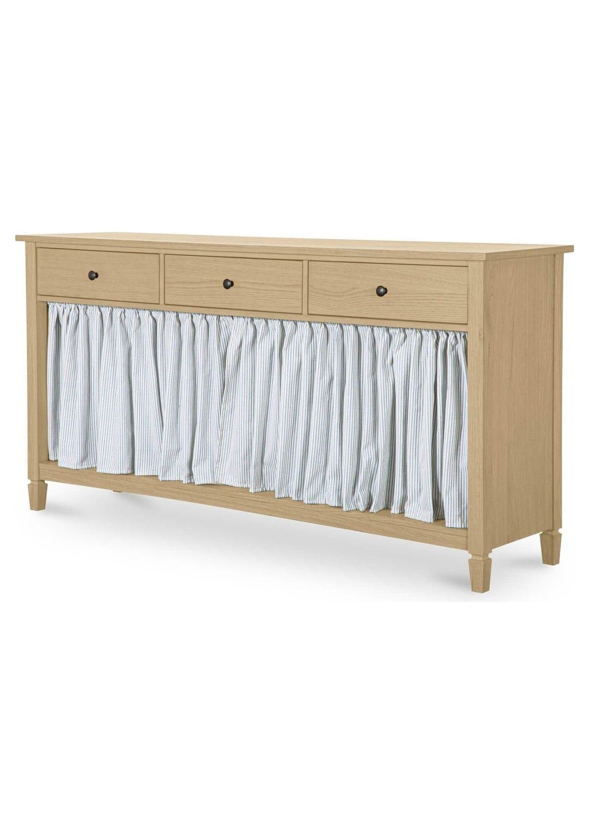 Isabelle Console Table - Light Blue Stripe