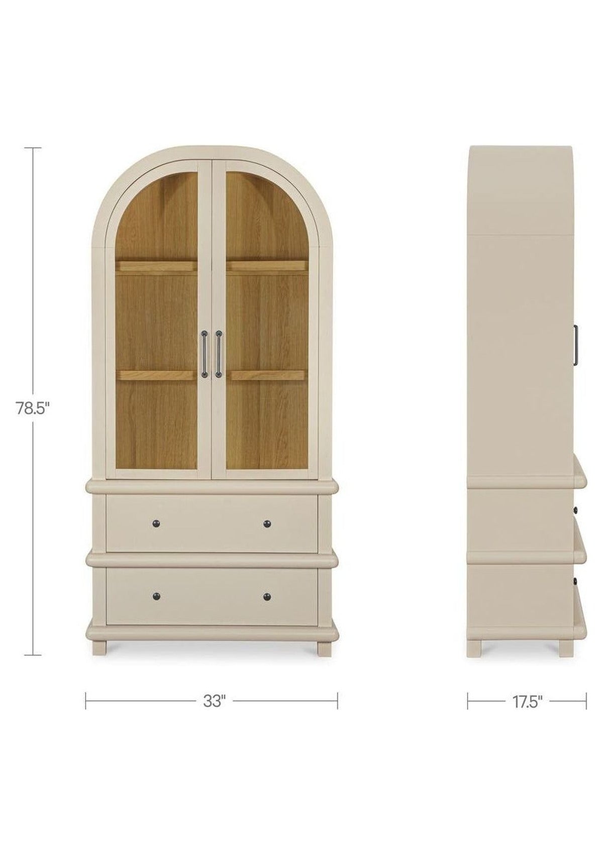 Enid Tall Cabinet - Cream
