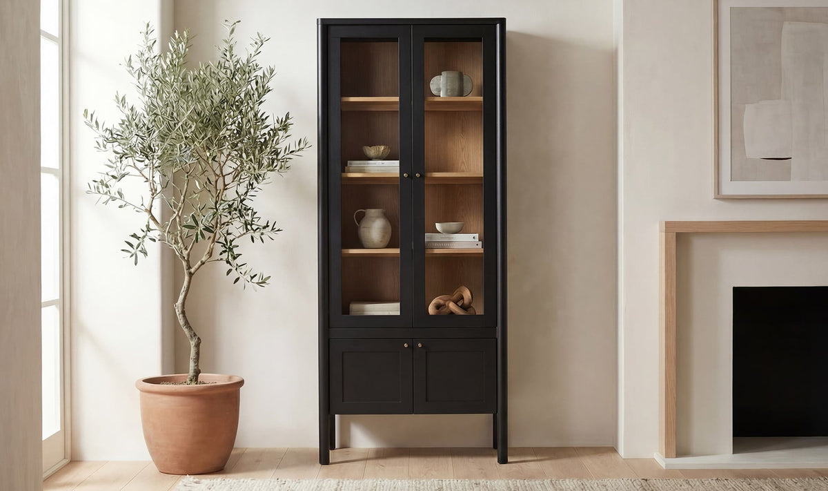 Hannah Tall Cabinet - Black
