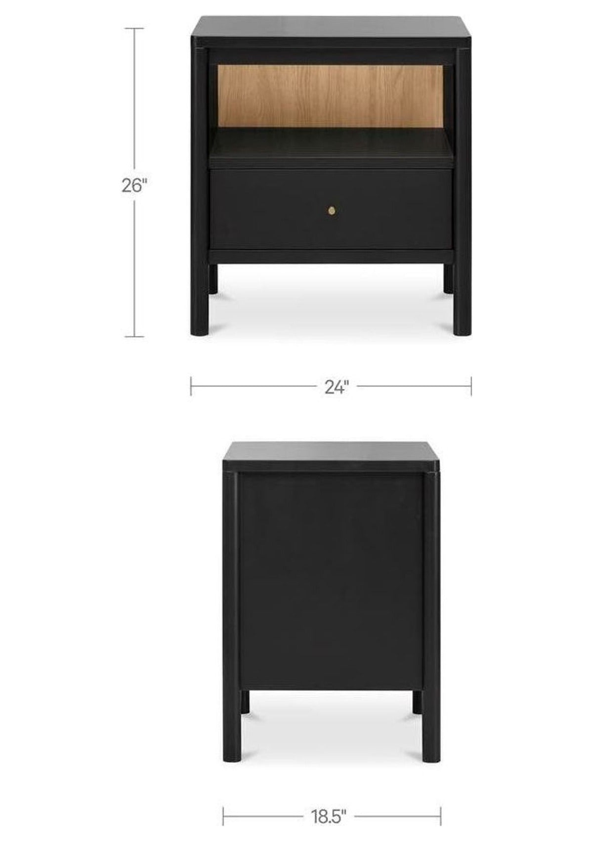 Hannah Nightstand - Black