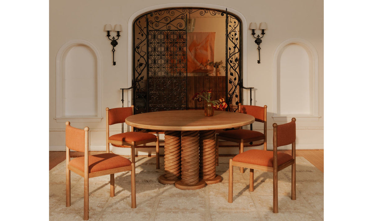 Villetta Dining Chair - Set of Two - Deep Pink