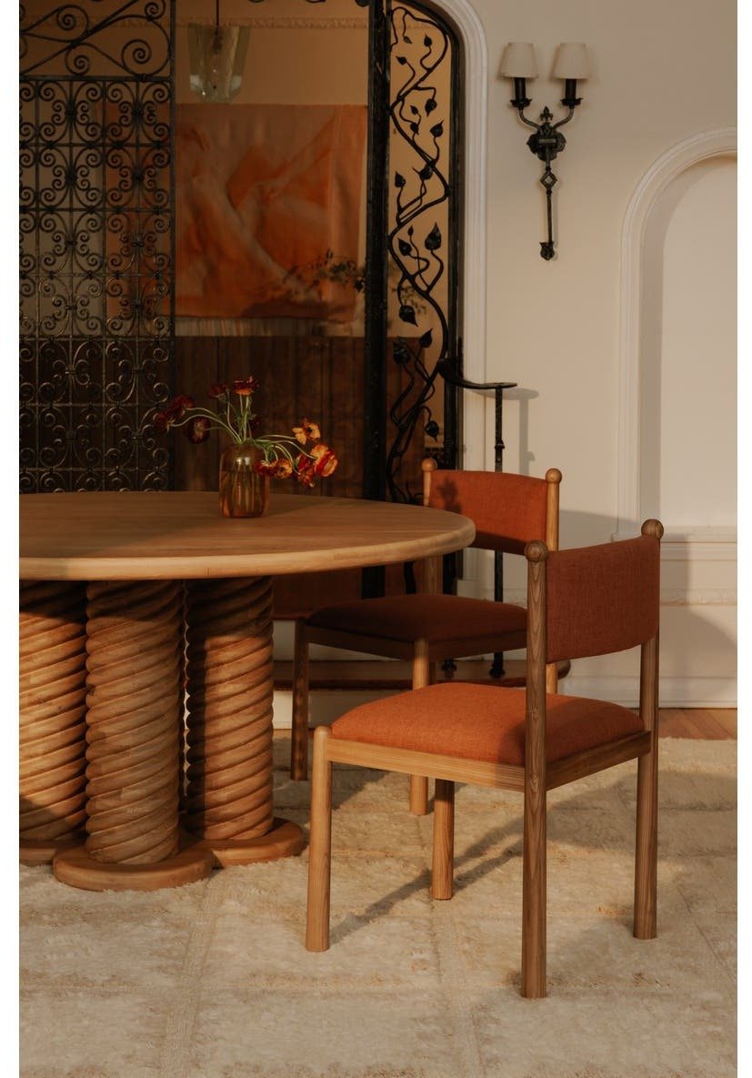 Villetta Dining Chair - Set of Two - Deep Pink
