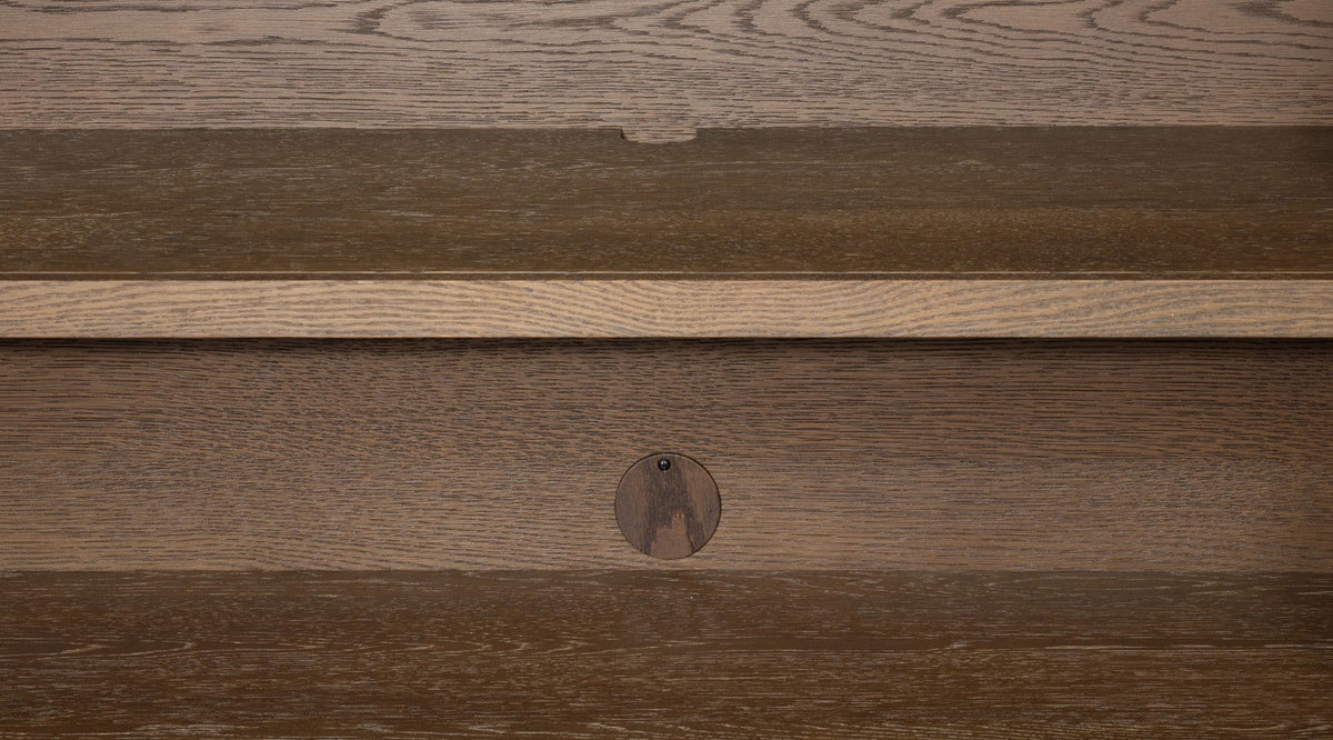 Finley Fluted Two Door Cabinet in Brown