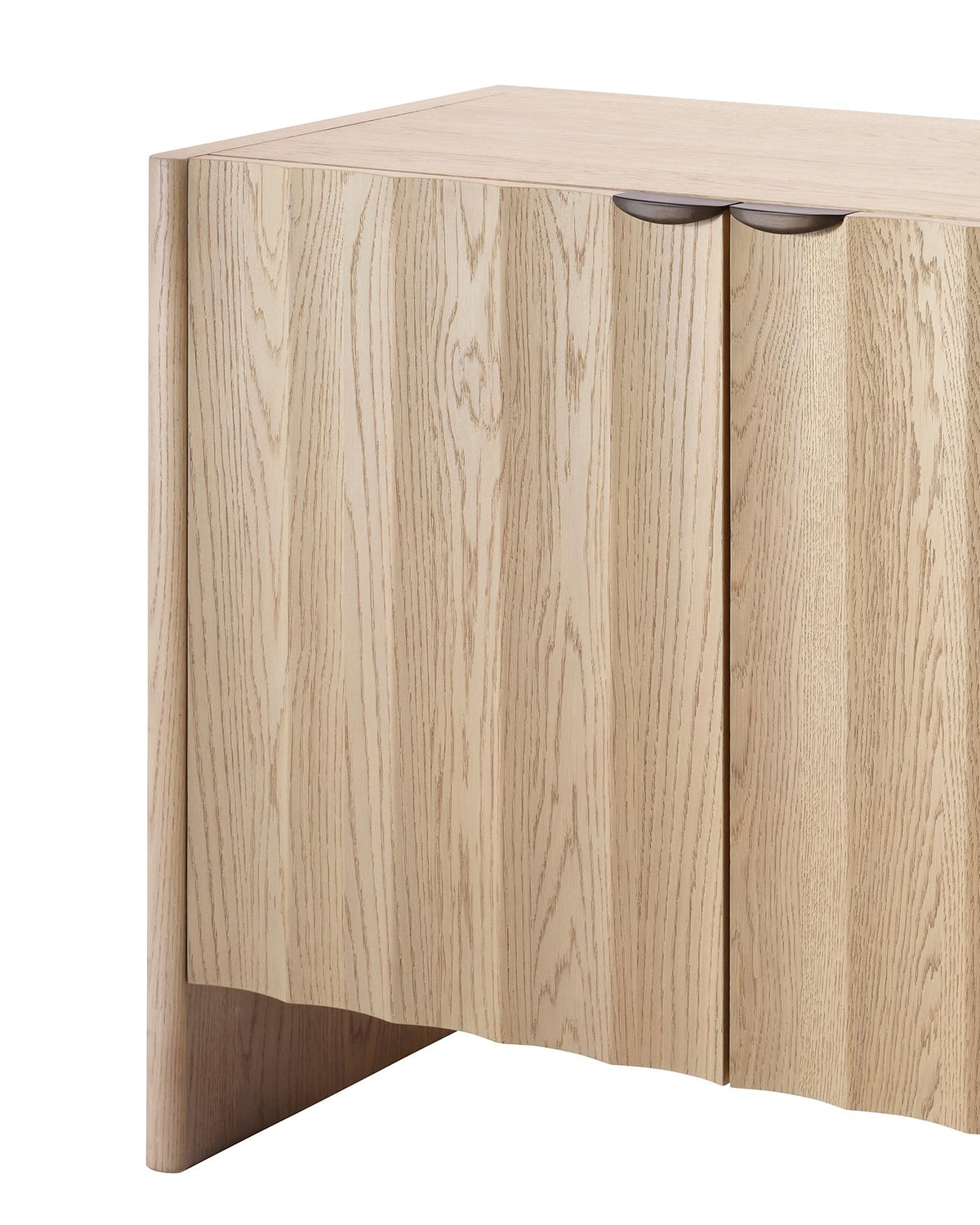 Finley Fluted Two Door Cabinet in Natural