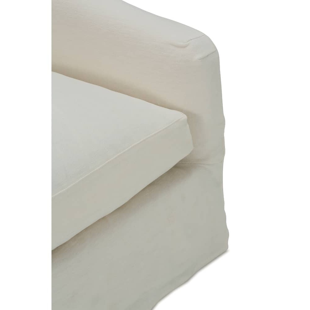 Florence Slipcovered Swivel Chair