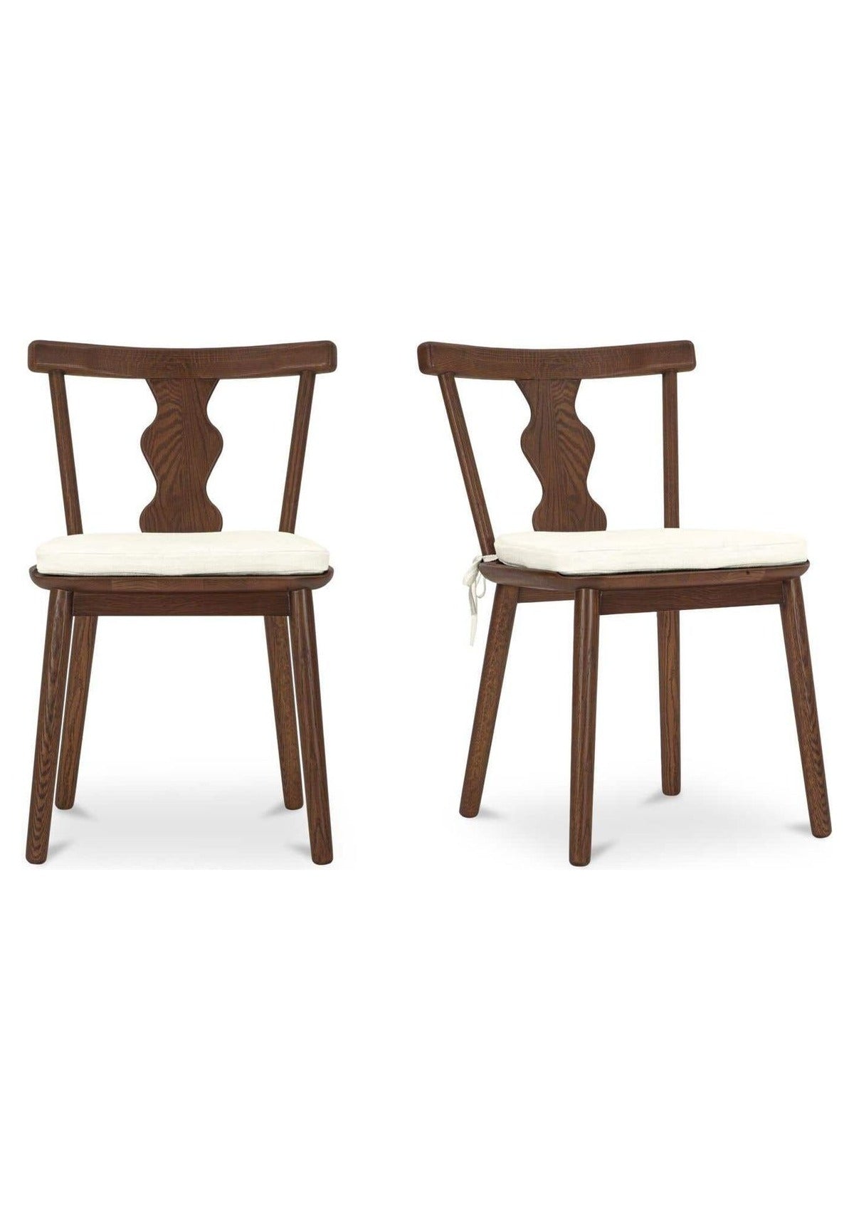 Orla Dining Chair - Set of Two - Dark Brown