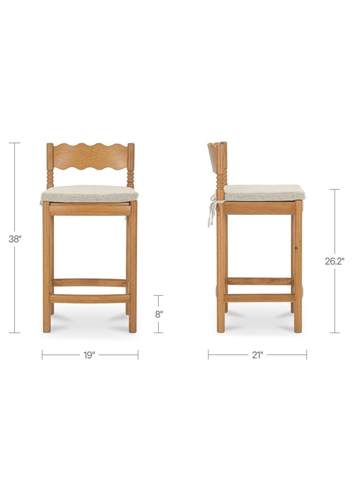 Sai Counter Stool - Natural