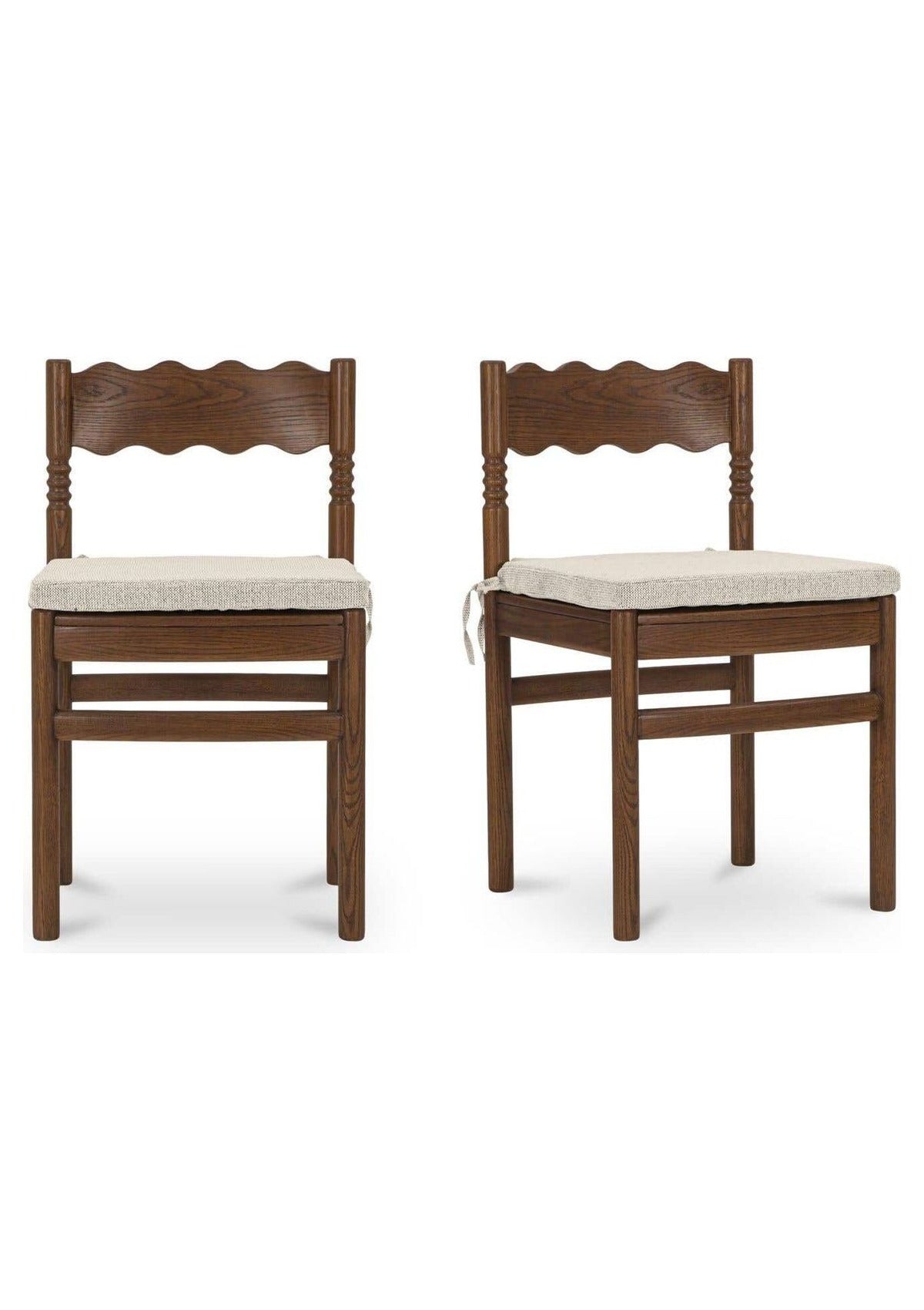 Sai Dining Chair - Set of Two - Light Brown